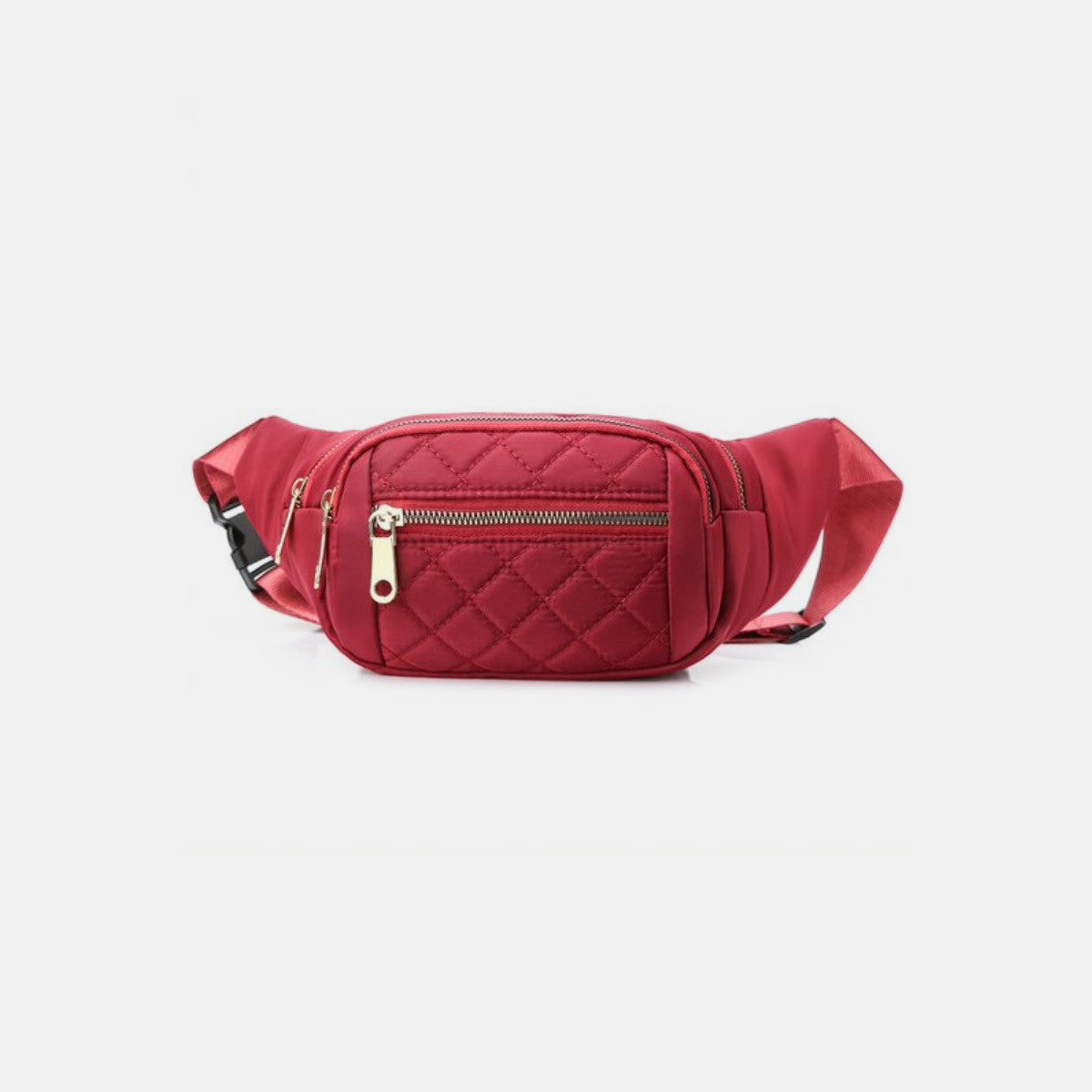 Zenana Quilted Multi Pocket Waist Belt Bag - Ryzela