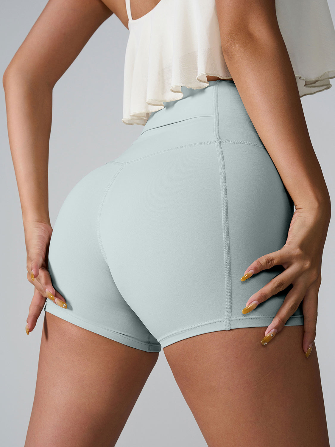 High Waist Active Shorts - Ryzela