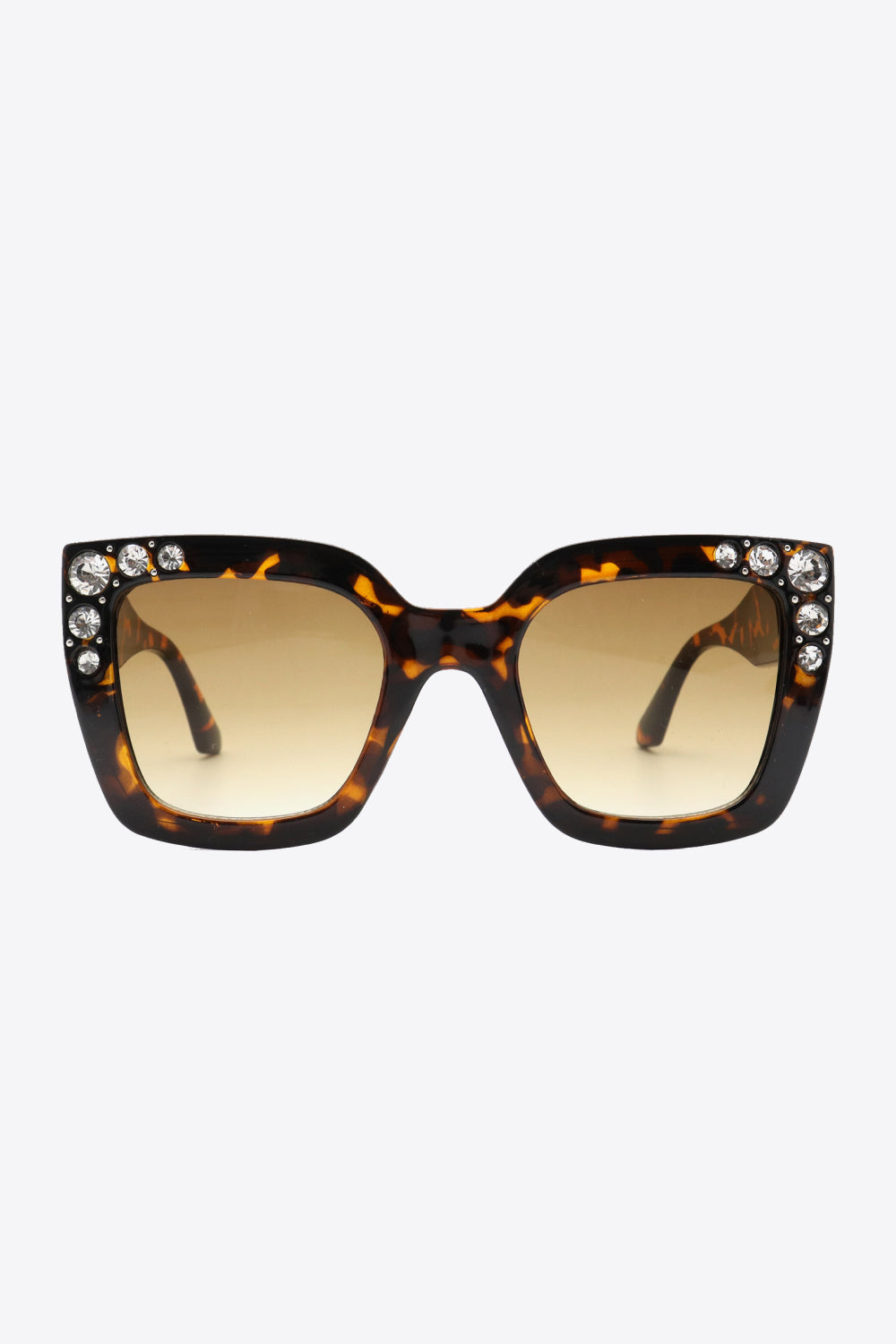 Inlaid Rhinestone Polycarbonate Sunglasses - Ryzela