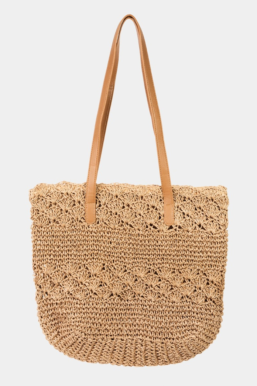 Fame Straw Braided Tote Bag - Ryzela