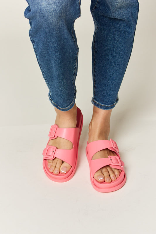 Legend Double Buckle Open Toe Sandals - Ryzela