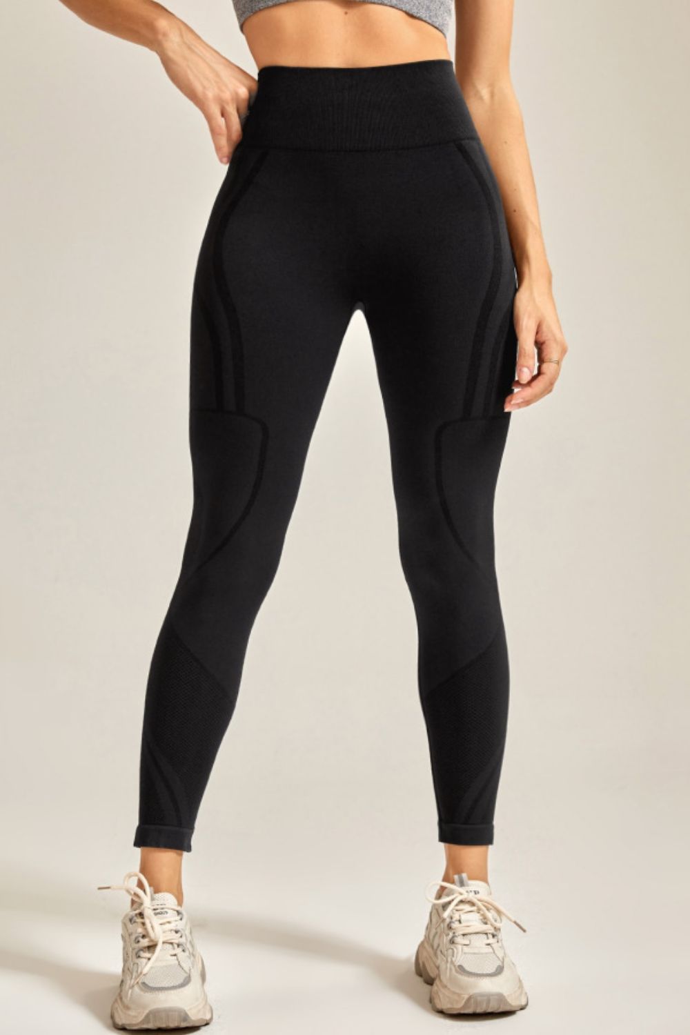 Wide Waistband Long Active Pants - Ryzela