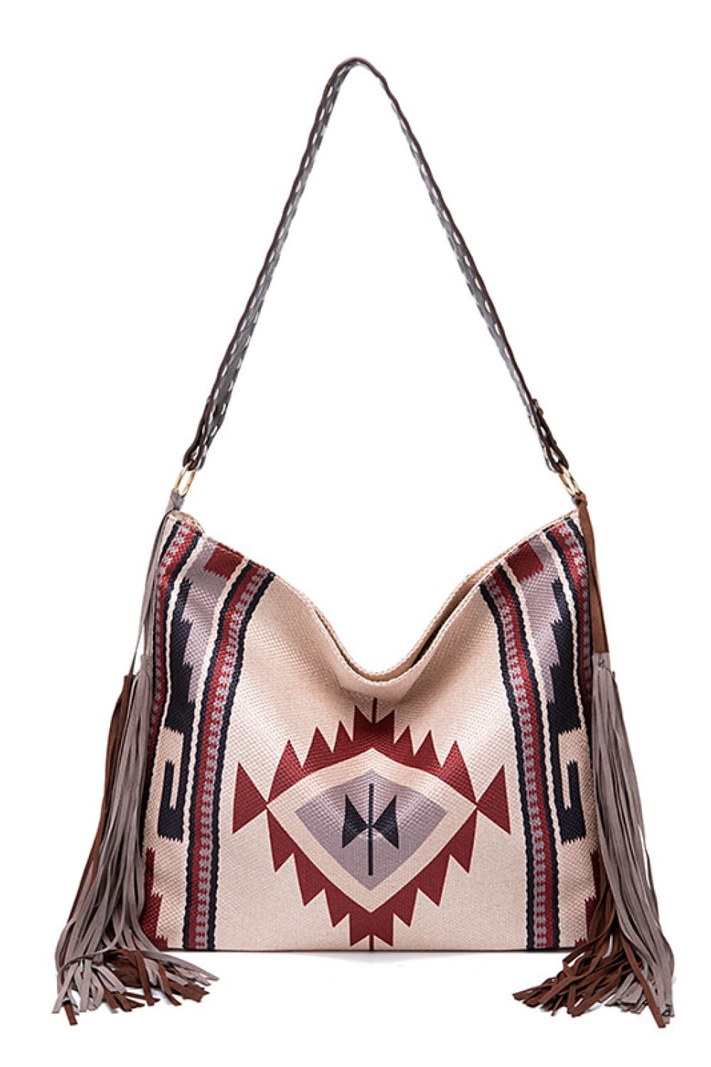 Geometric Canvas Tote Bag - Ryzela