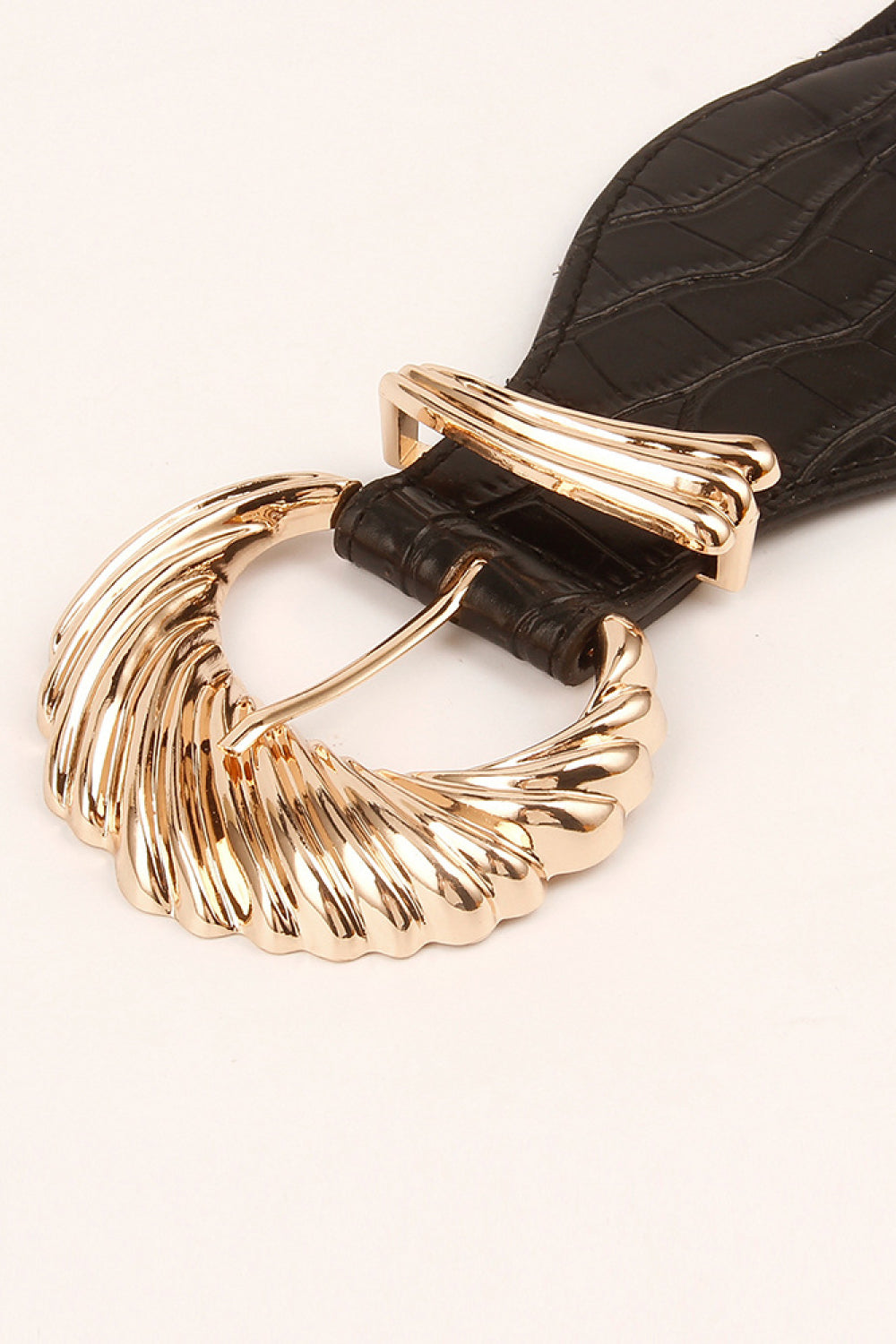 Shell Alloy Buckle Elastic Belt - Ryzela