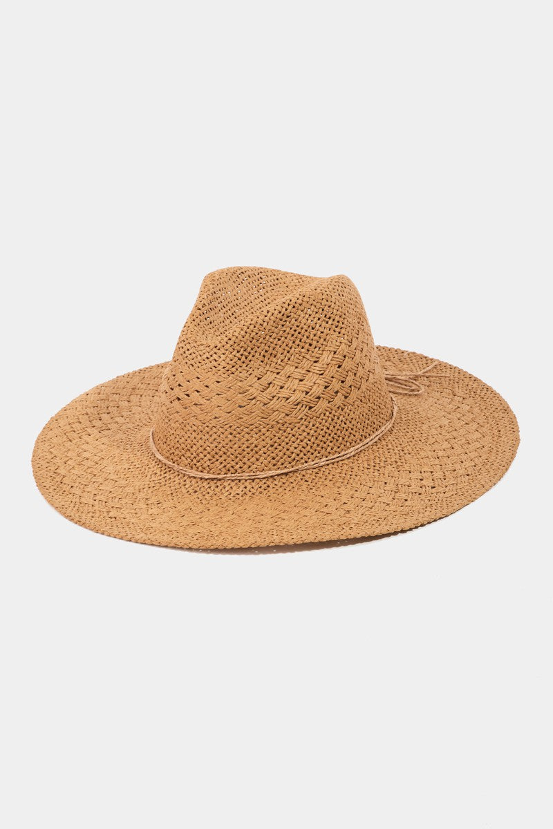 Fame Straw Braided Sun Hat - Ryzela