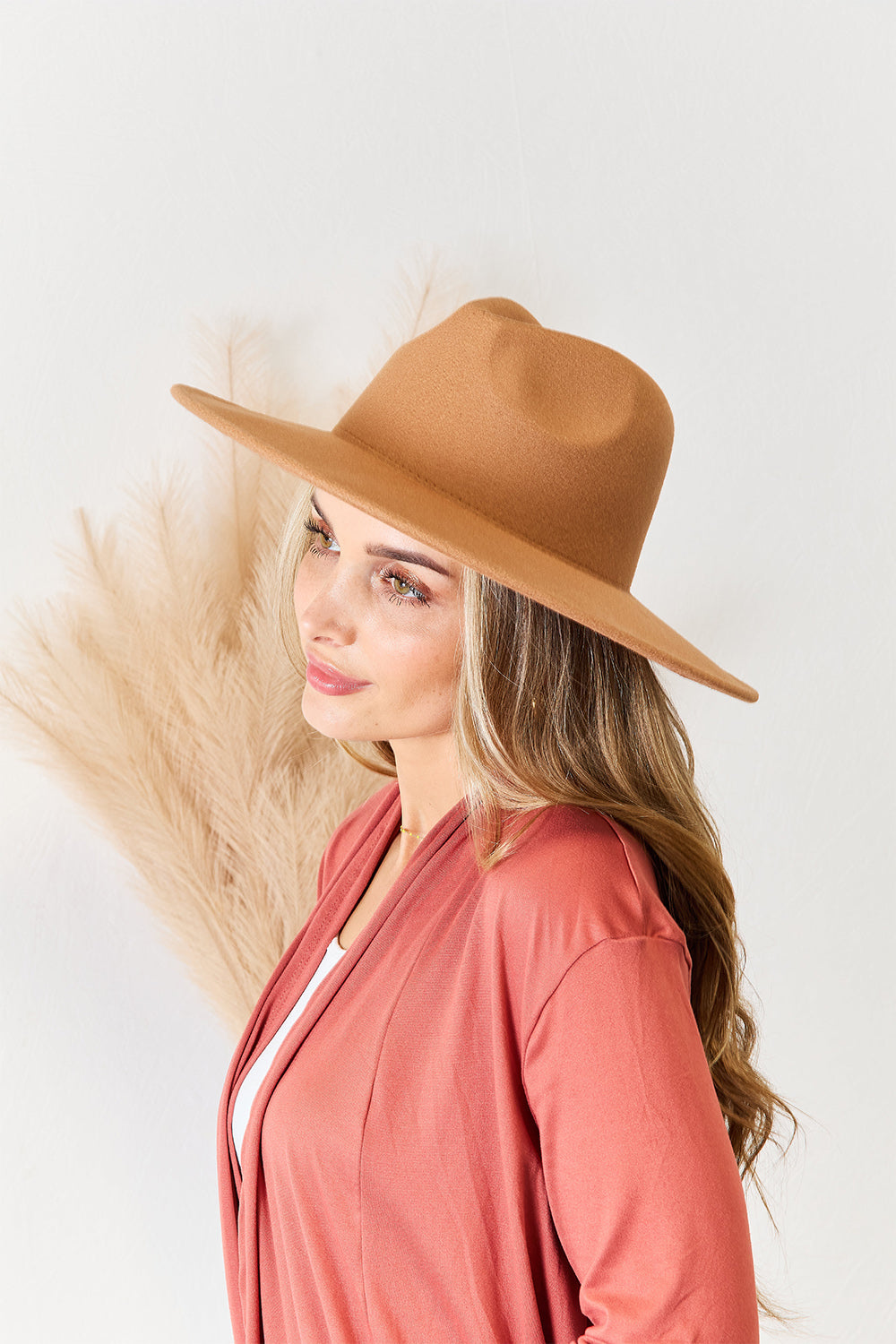 Fame Flat Brim Fedora Fashion Hat - Ryzela