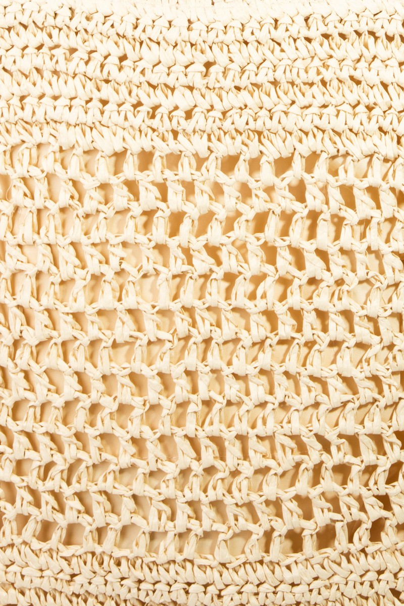 Fame Straw-Paper Crochet Tote Bag - Ryzela