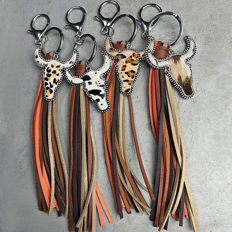 Bull Shape Fringe Key Chain - Ryzela