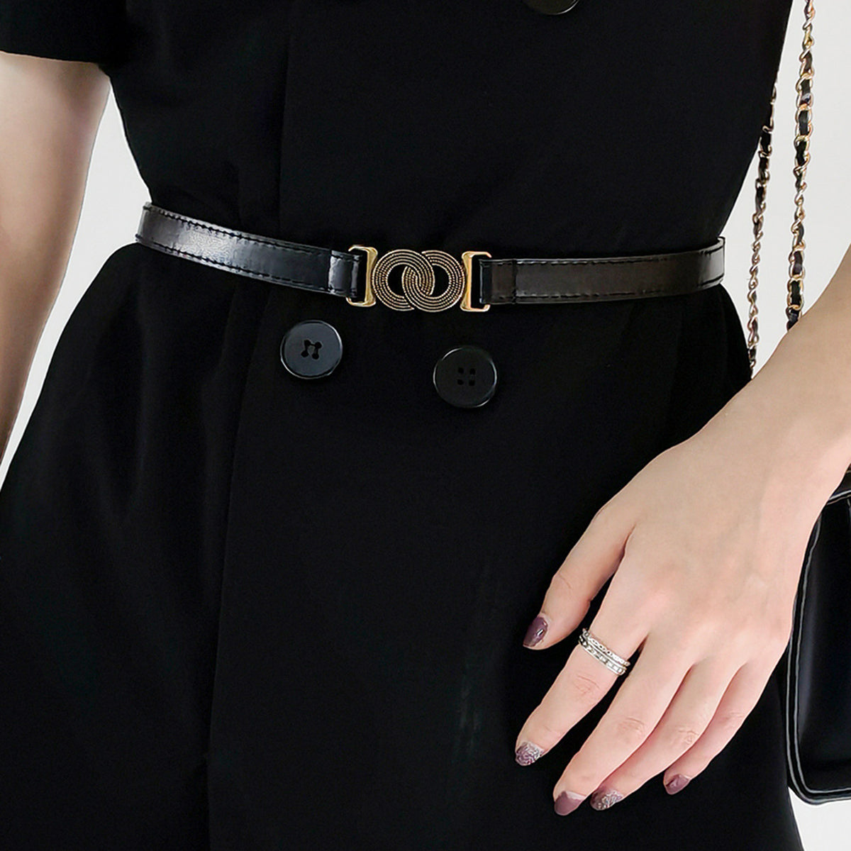 Alloy Buckle PU Belt - Ryzela