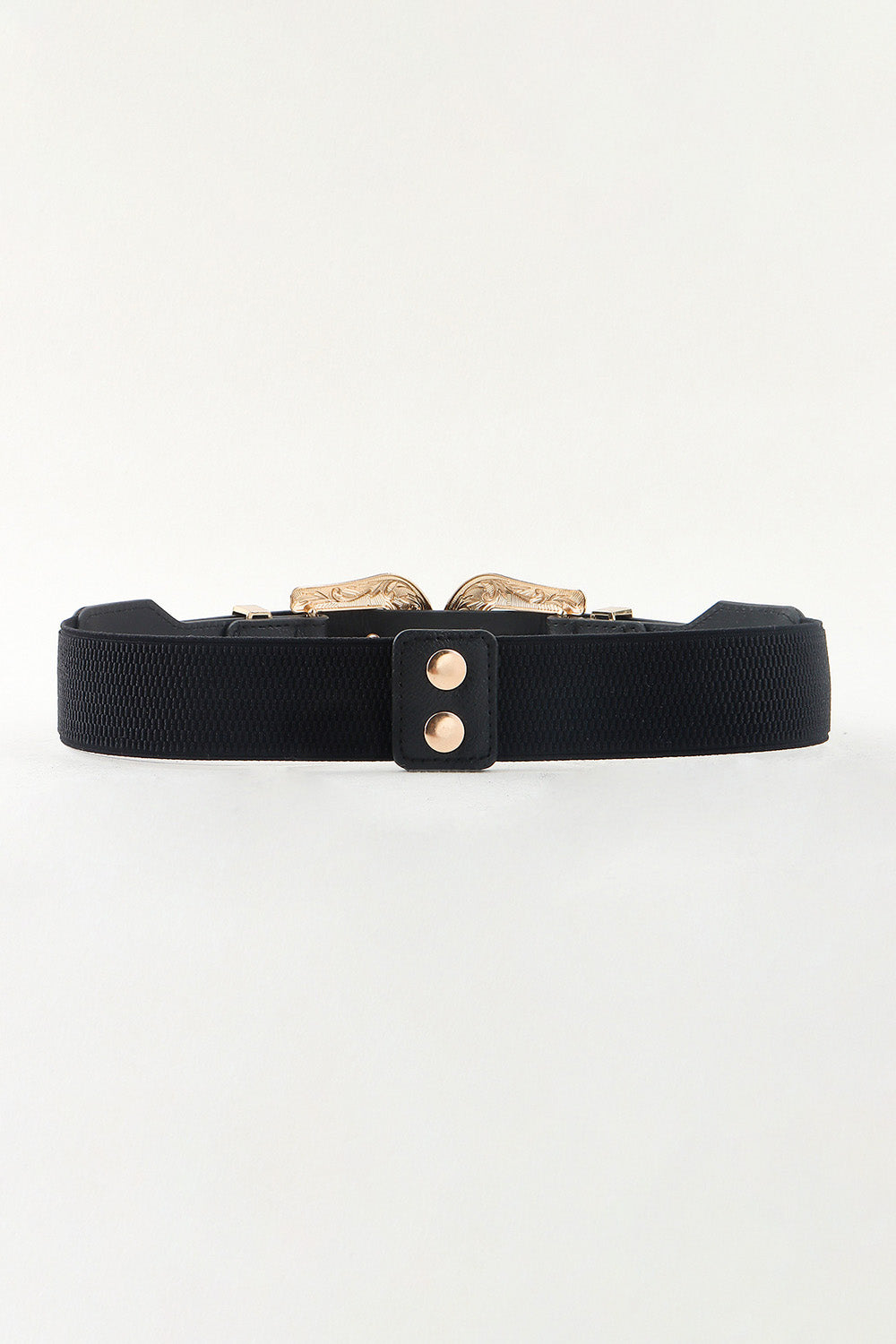 Symmetrical Zinc Alloy Buckle PU Leather Belt - Ryzela