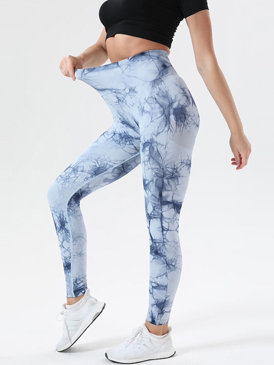 Tie-Dye High Waist Active Leggings - Ryzela