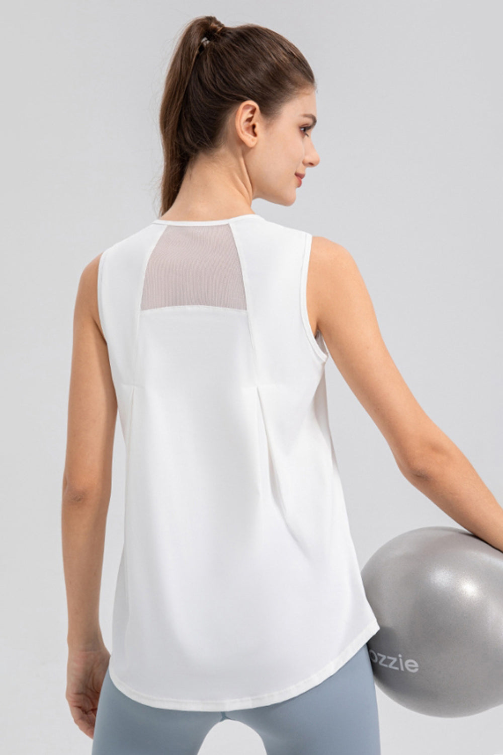 Round Neck Wide strap Active Tank - Ryzela