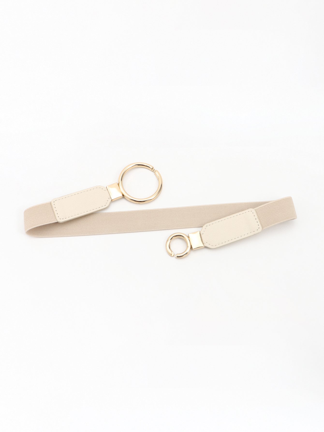 Double Ring Buckle Elastic PU Belt - Ryzela