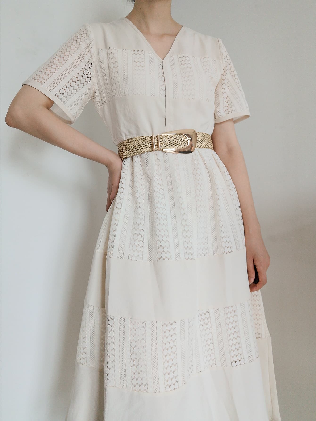 Irregular Buckle Braid Belt - Ryzela