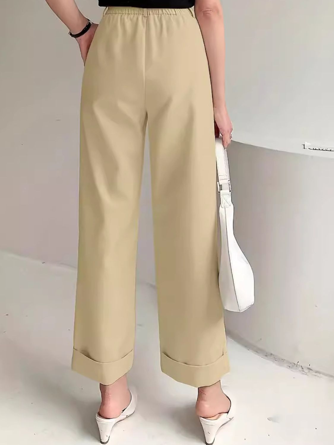 Full Size High Waist Pants - Ryzela