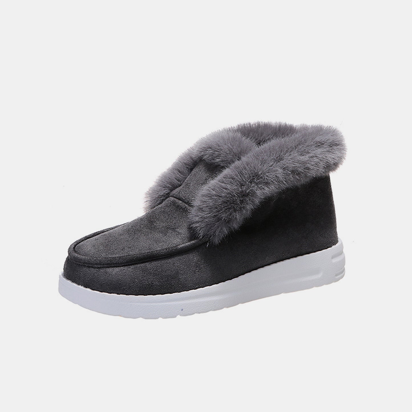 Furry Suede Snow Boots - Ryzela