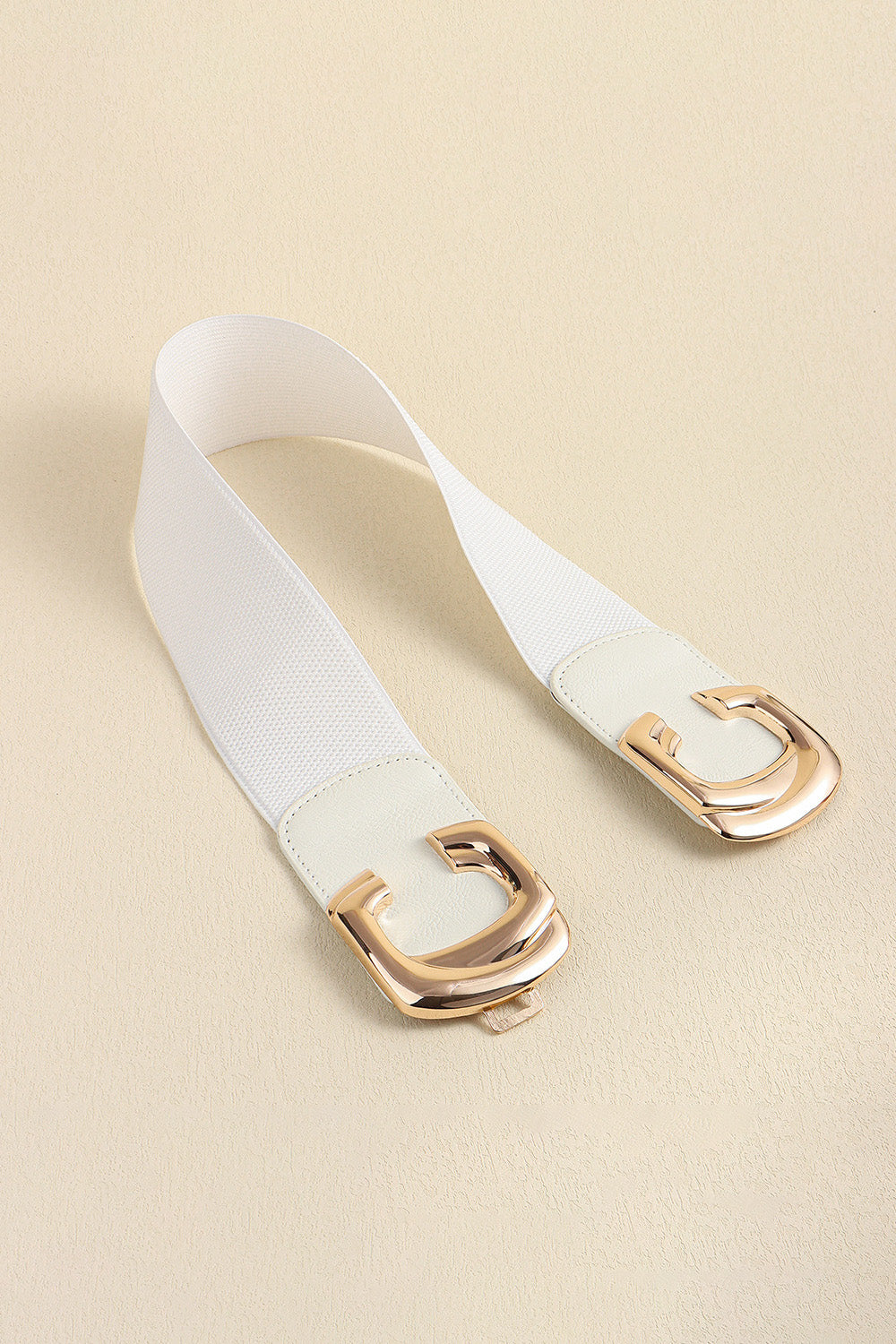 Zinc Alloy Buckle Elastic Wide Belt - Ryzela