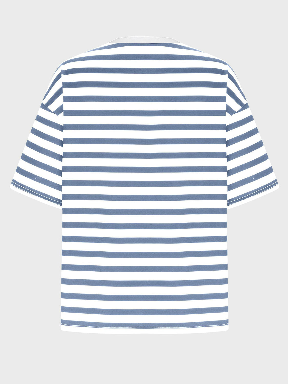 Striped Round Neck Half Sleeve T-Shirt - Ryzela