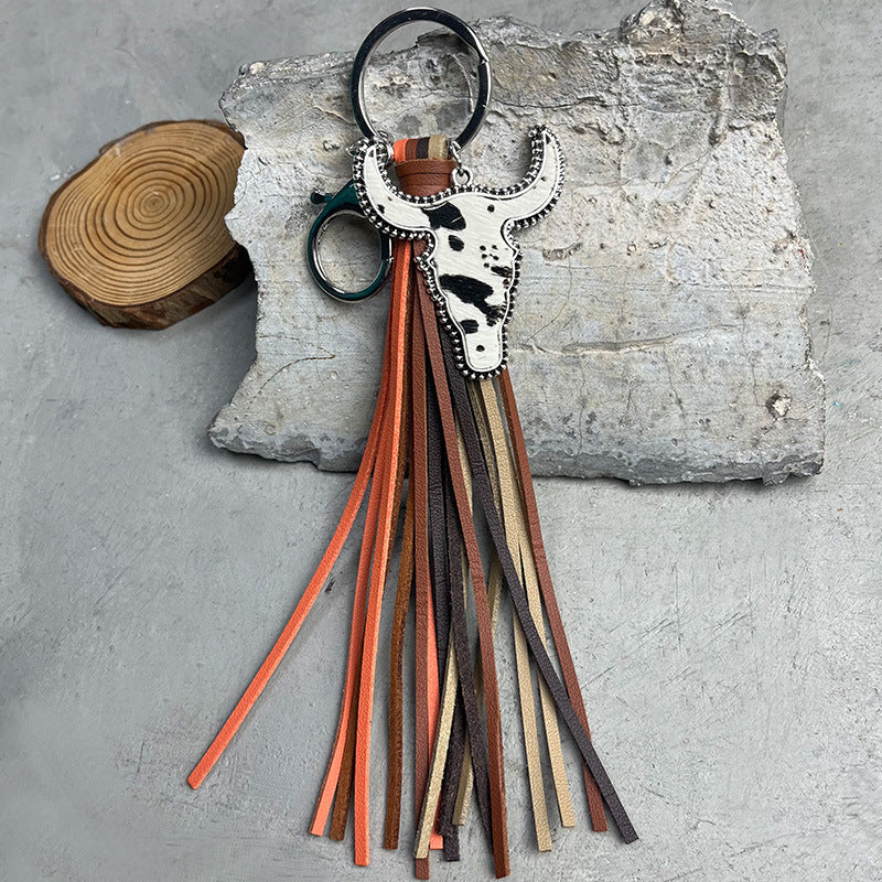 Bull Shape Fringe Key Chain - Ryzela