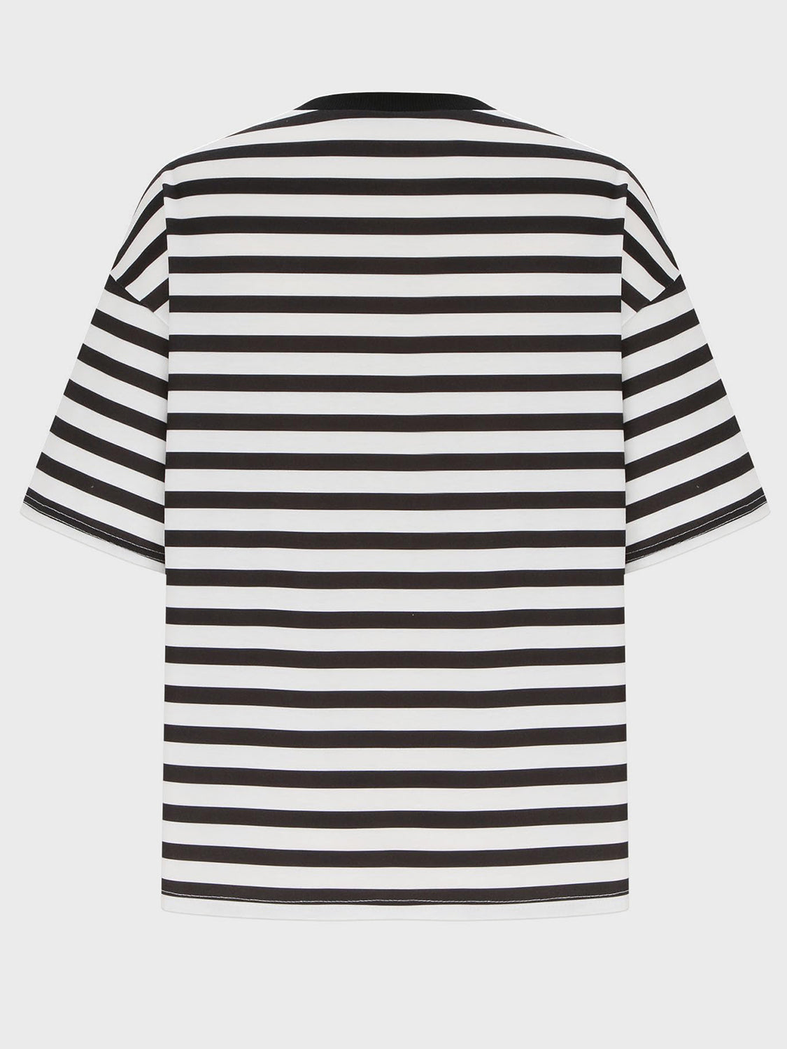 Striped Round Neck Half Sleeve T-Shirt - Ryzela