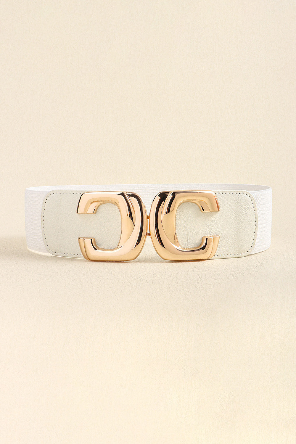 Zinc Alloy Buckle Elastic Wide Belt - Ryzela