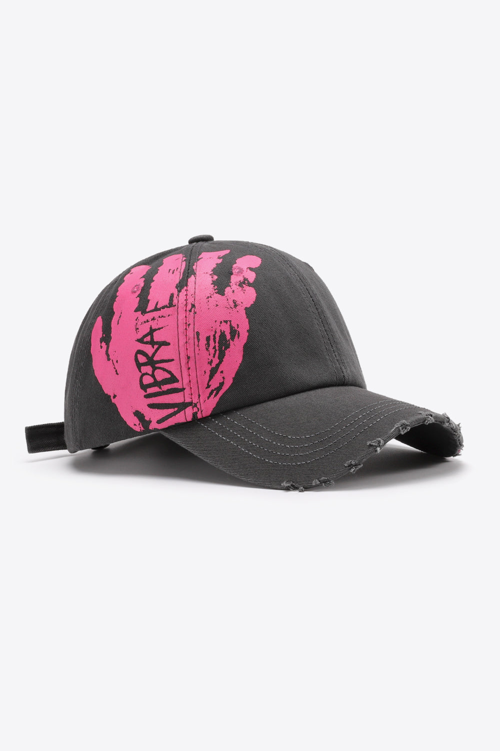 VIBRA Graphic Distressed Adjustable Baseball Cap - Ryzela