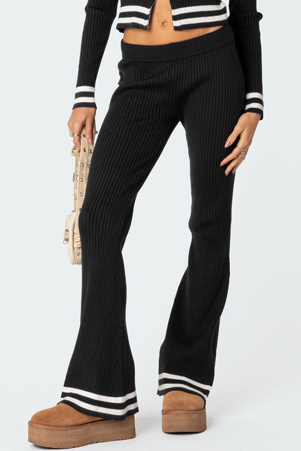 Zip Up Long Sleeve Top and Pants Set - Ryzela