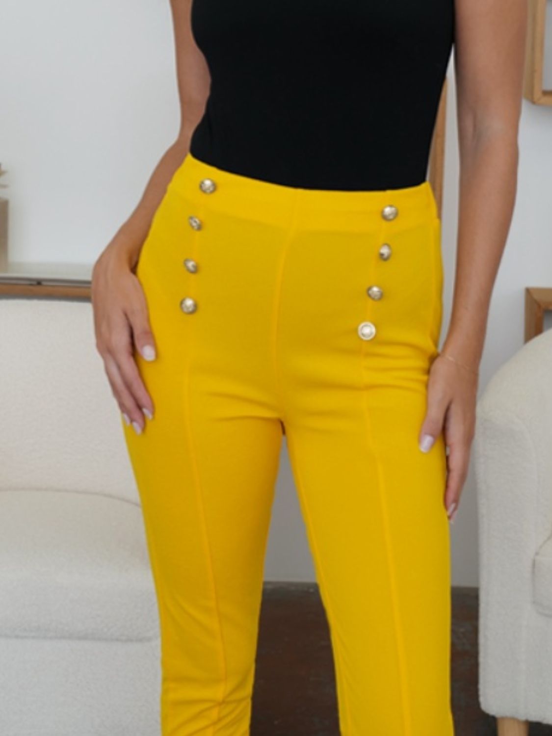 High Waist Skinny Pants - Ryzela