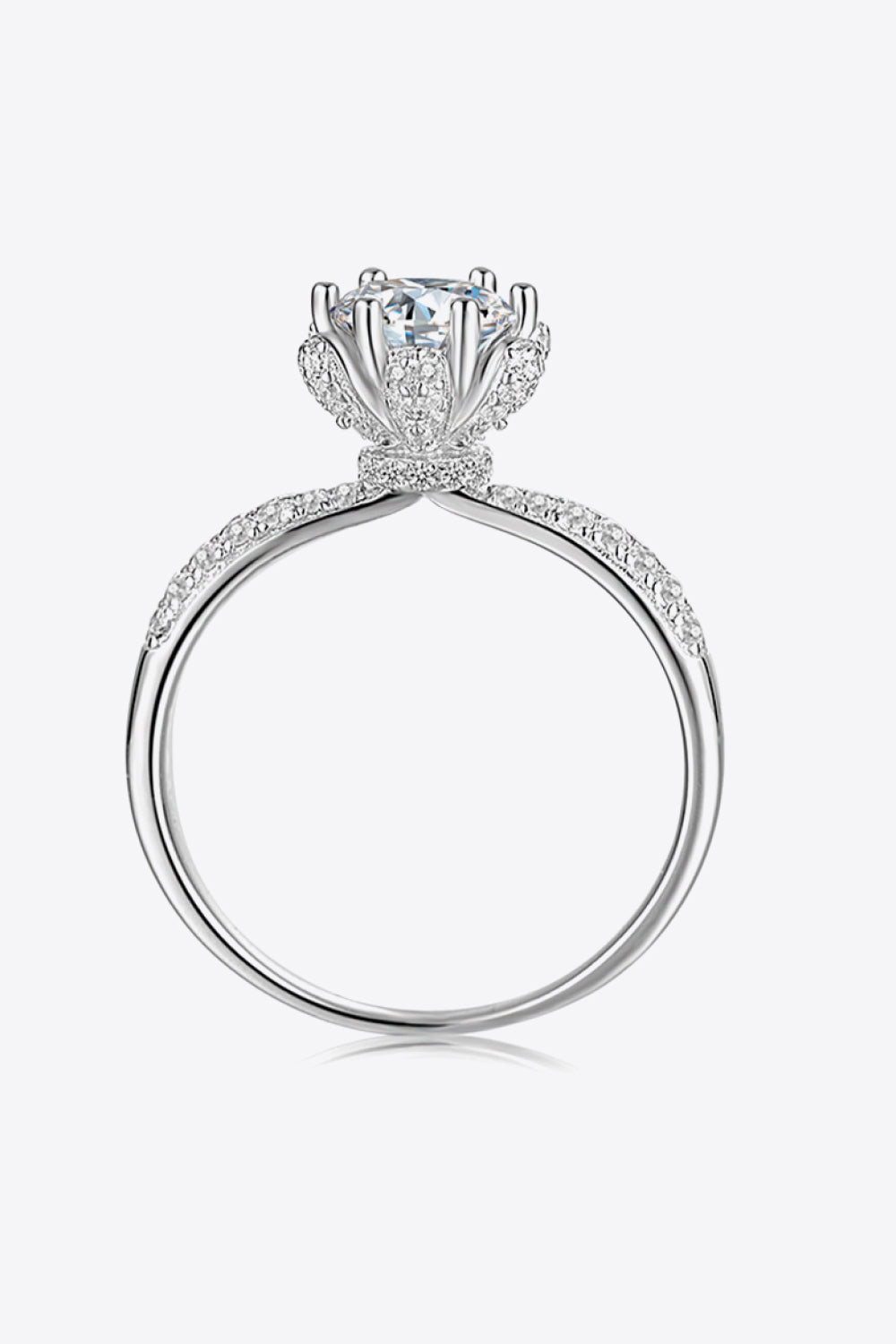 1 Carat Moissanite 6-Prong Ring - Ryzela