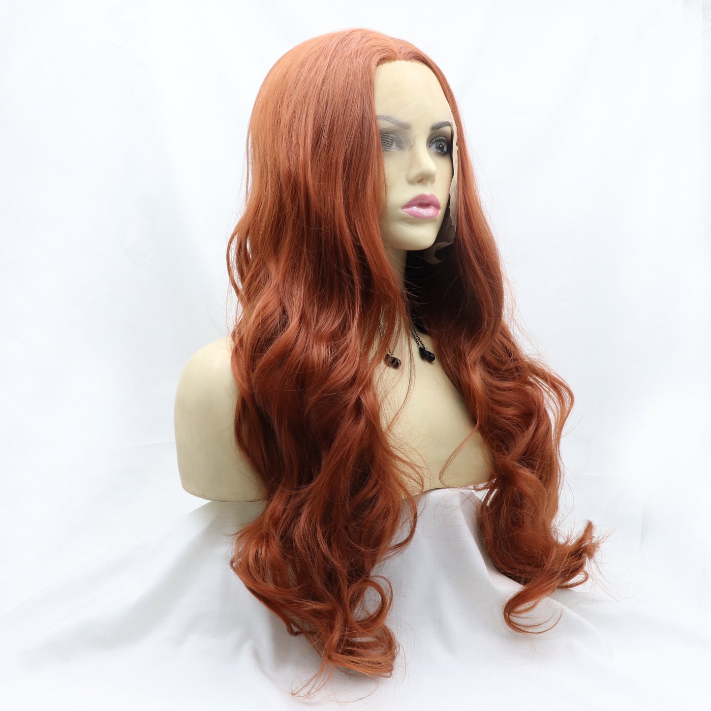 13*3" Lace Front Wigs Synthetic Long Wavy 24" 130% Density - Ryzela