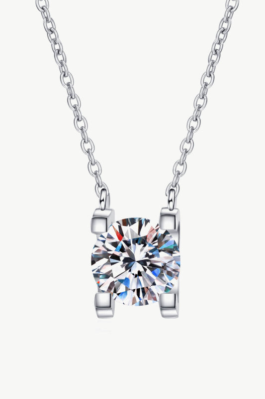 1 Carat Moissanite Chain Necklace - Ryzela