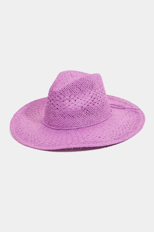 Fame Straw Braided Sun Hat - Ryzela