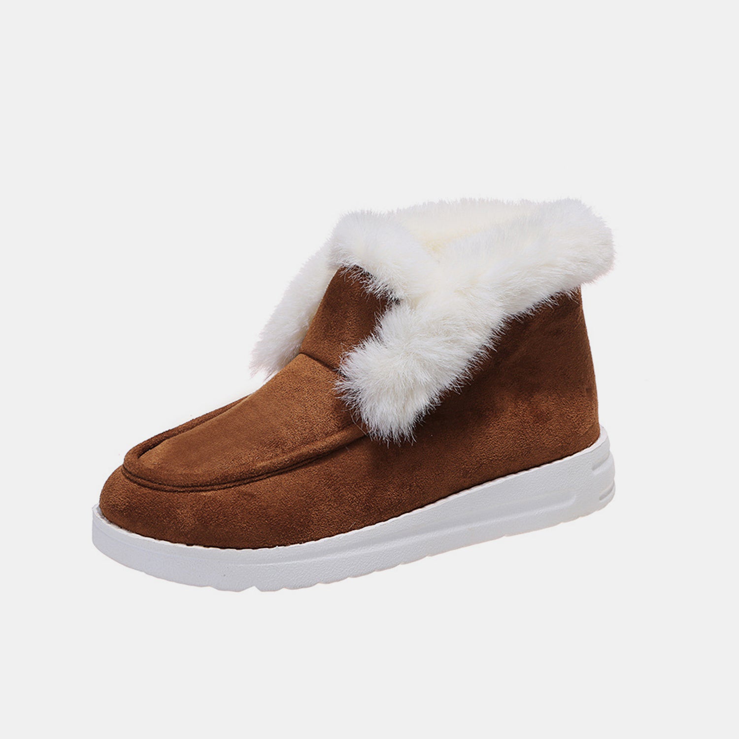 Furry Suede Snow Boots - Ryzela