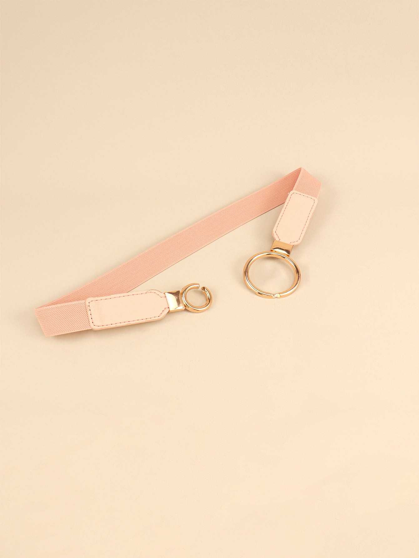 Double Ring Buckle Elastic PU Belt - Ryzela