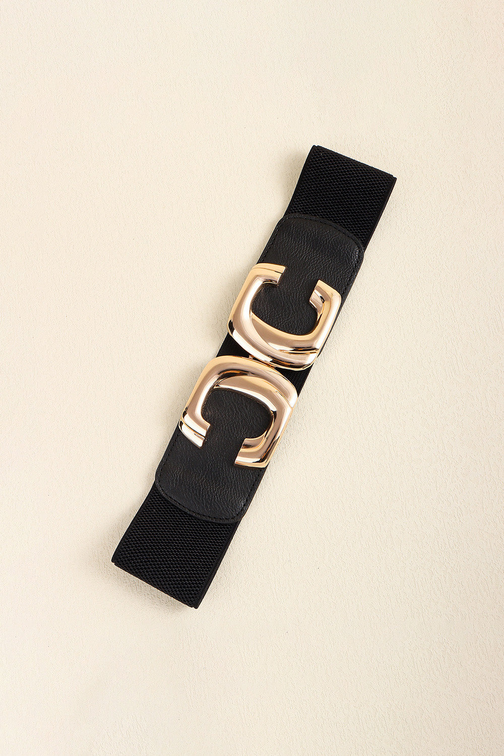 Zinc Alloy Buckle Elastic Wide Belt - Ryzela