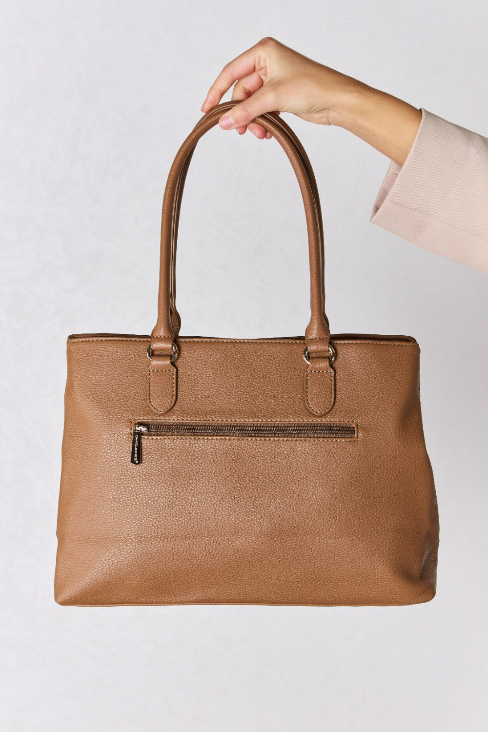 David Jones Structured Leather Handbag - Ryzela