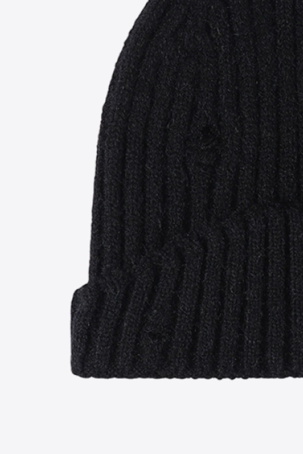 Distressed Rib-Knit Beanie - Ryzela