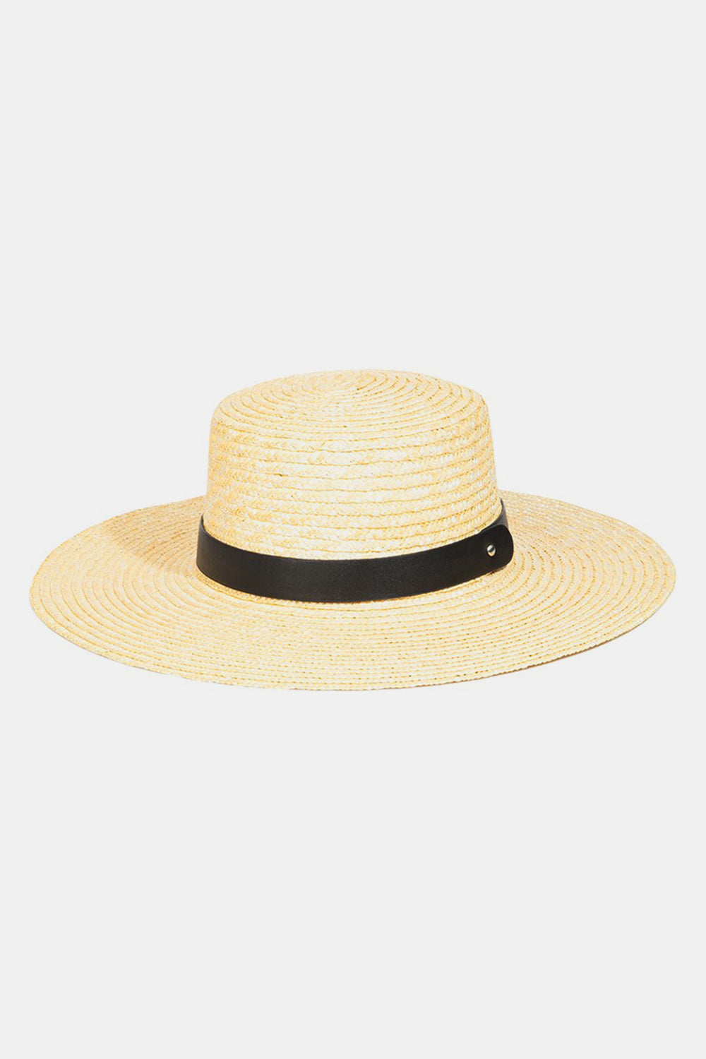 Fame Flat Brim Straw Weave Hat - Ryzela