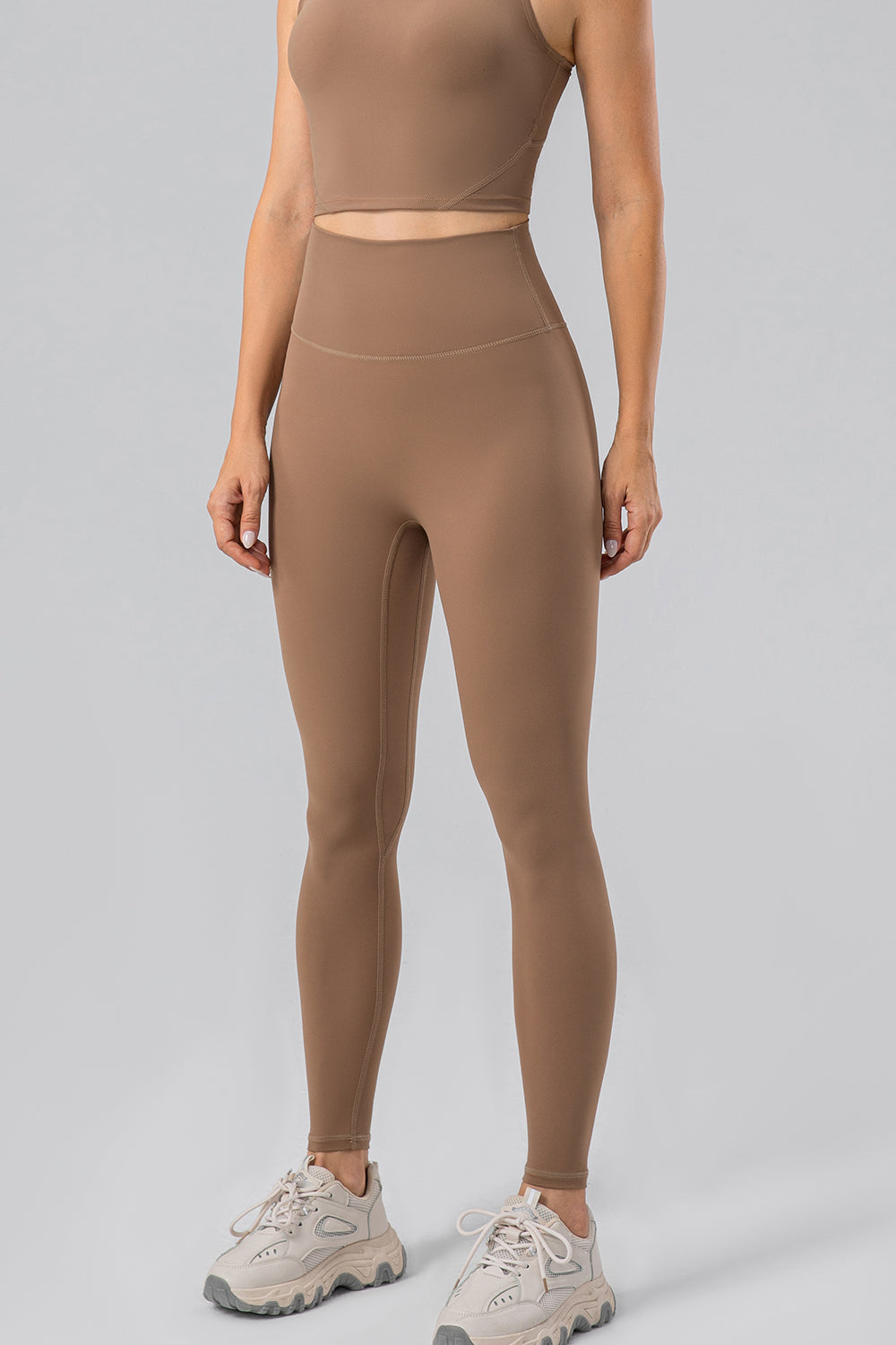 High Waist Wide Waistband Active Leggings - Ryzela