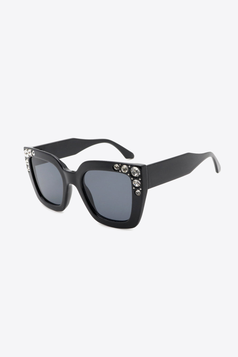 Inlaid Rhinestone Polycarbonate Sunglasses - Ryzela