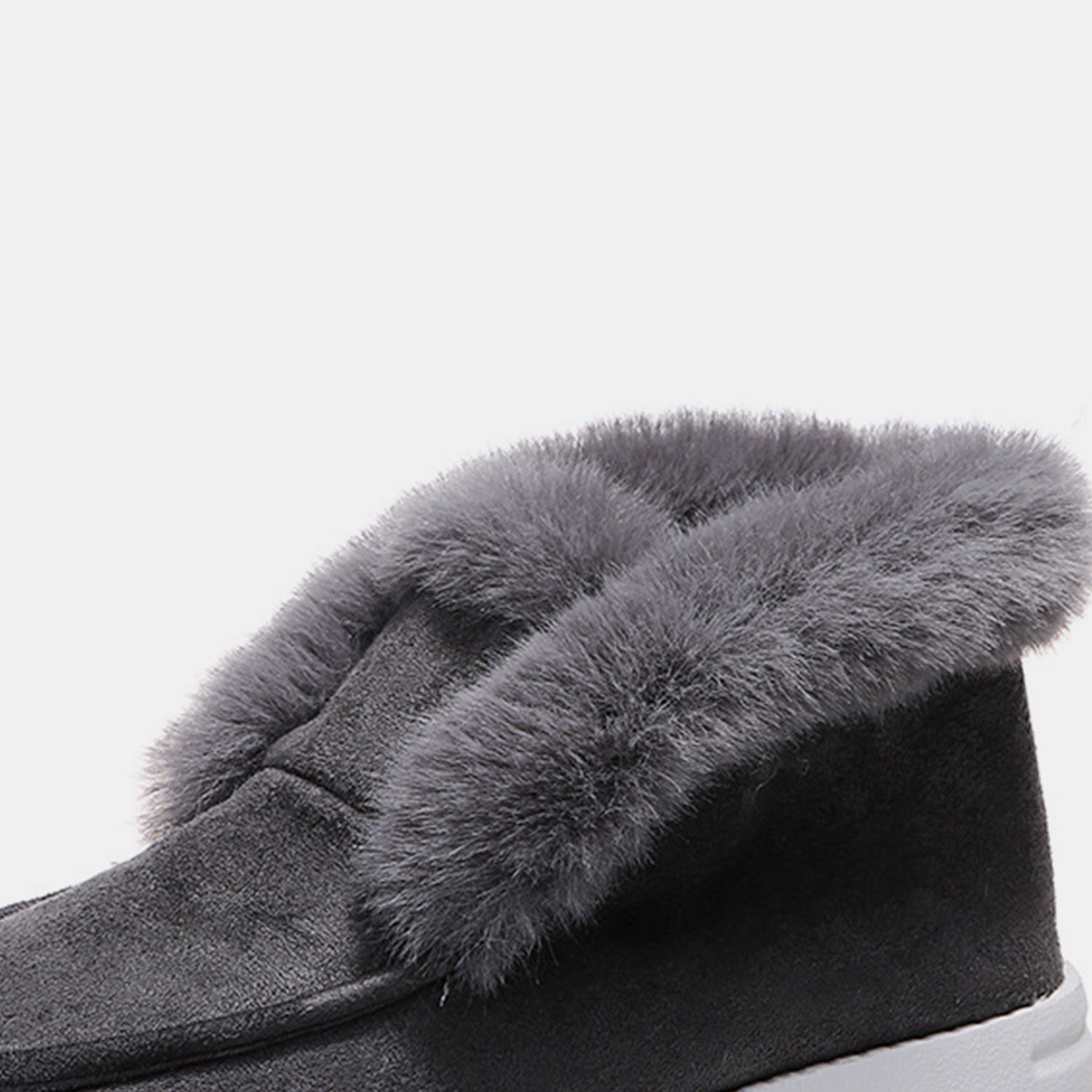 Furry Suede Snow Boots - Ryzela