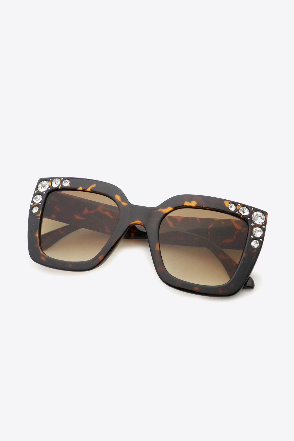 Inlaid Rhinestone Polycarbonate Sunglasses - Ryzela