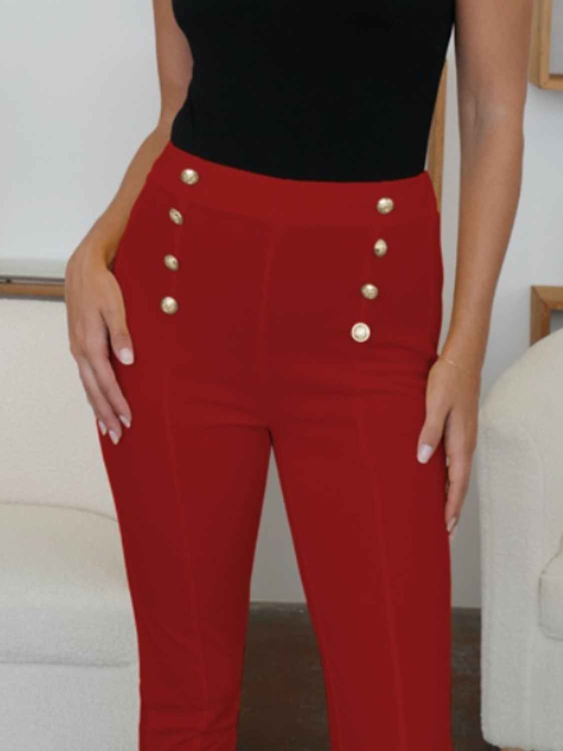 High Waist Skinny Pants - Ryzela