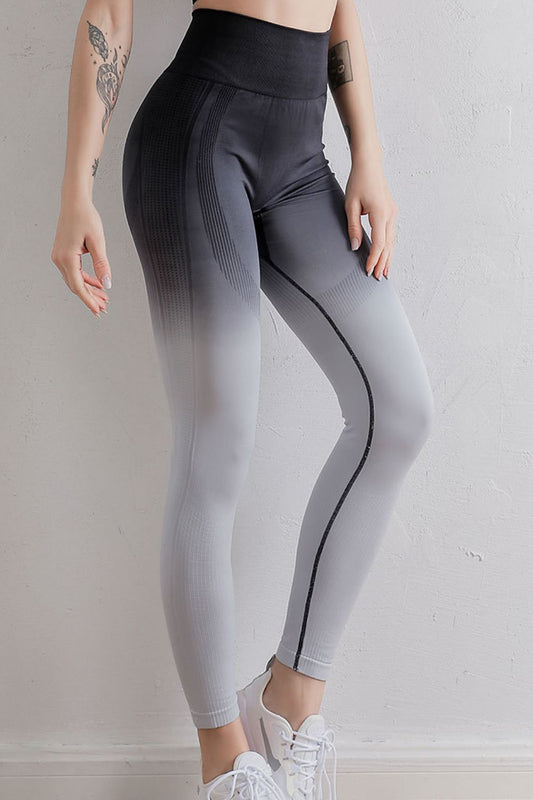 Gradient High Waist Sports Leggings - Ryzela