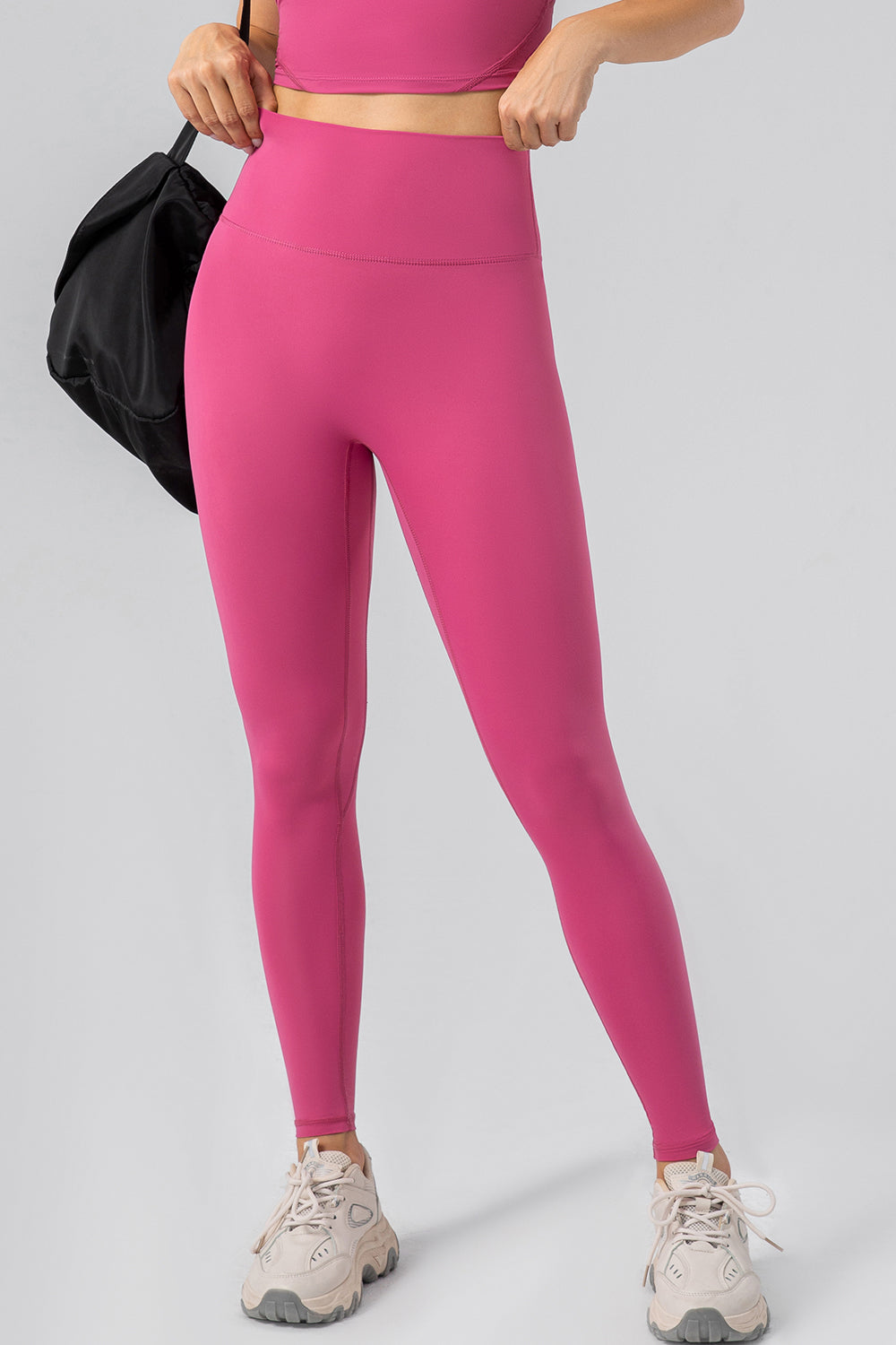 High Waist Wide Waistband Active Leggings - Ryzela