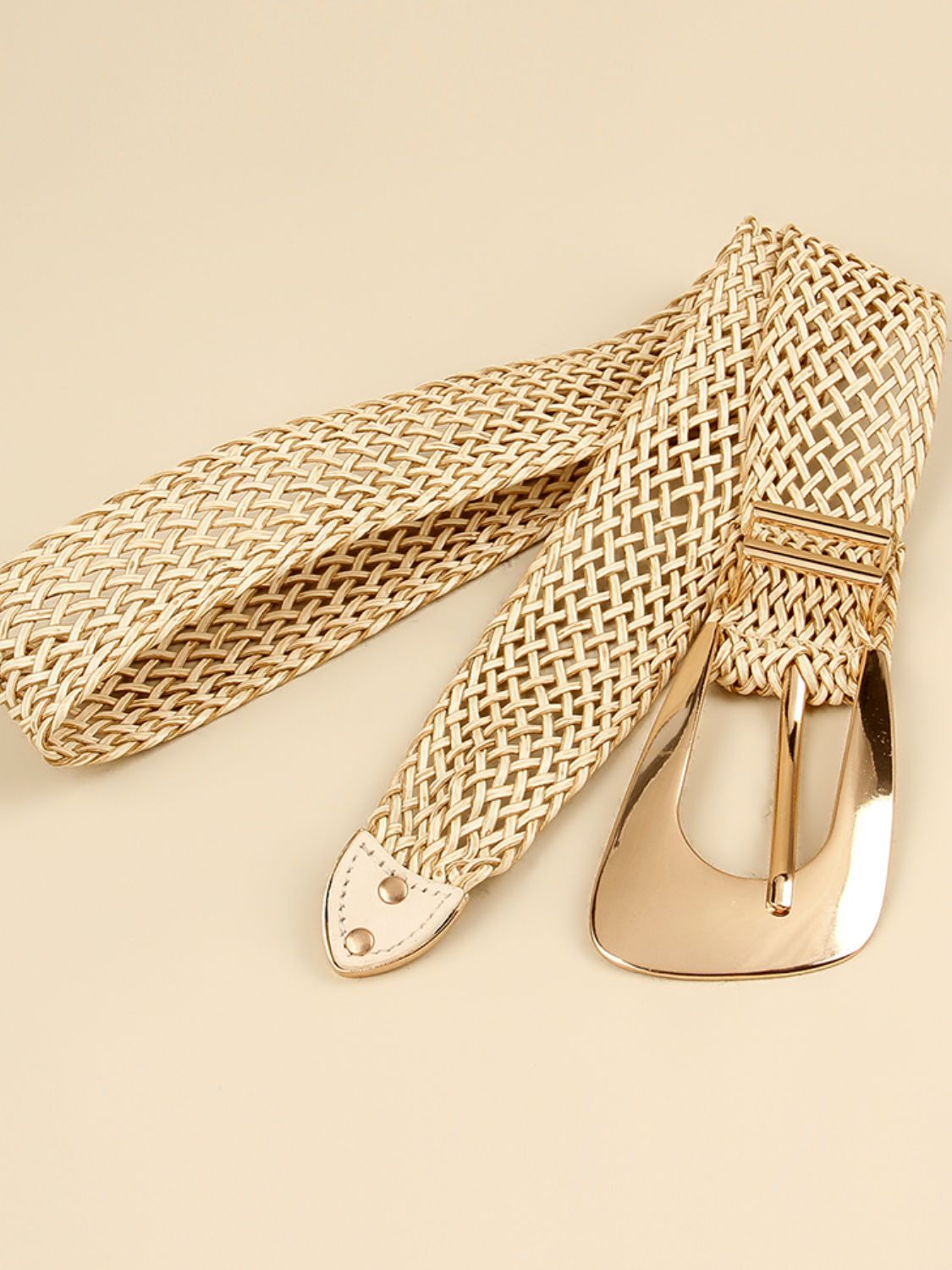 Irregular Buckle Braid Belt - Ryzela