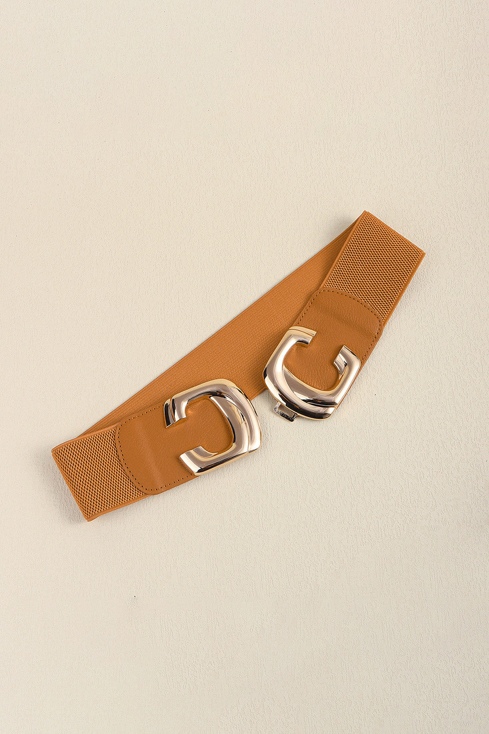 Zinc Alloy Buckle Elastic Wide Belt - Ryzela