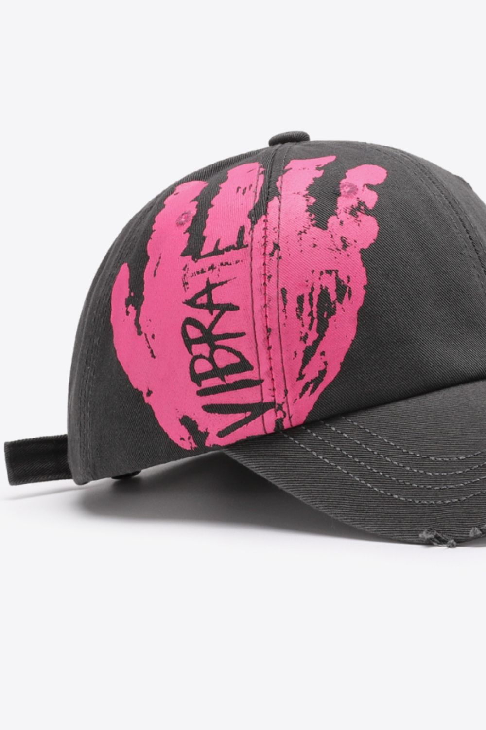 VIBRA Graphic Distressed Adjustable Baseball Cap - Ryzela