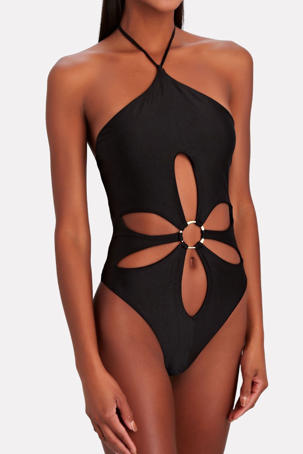 Ring Detail Cutout One-Piece Swimsuit - Ryzela