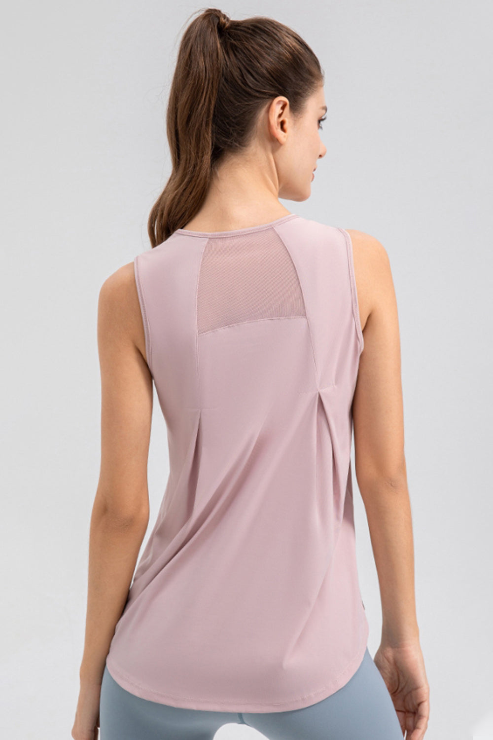 Round Neck Wide strap Active Tank - Ryzela